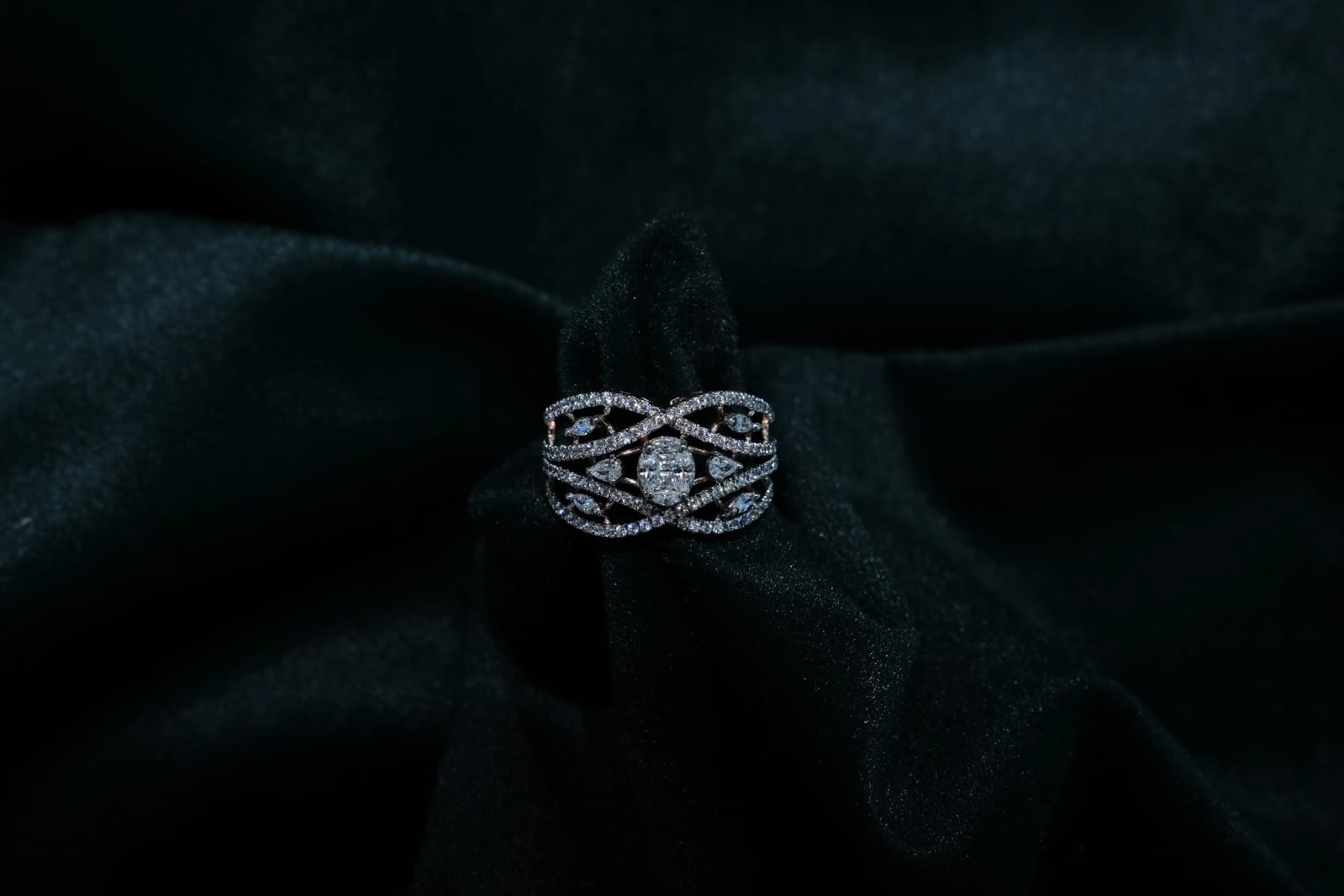 Bead-Set Diamond Ring
