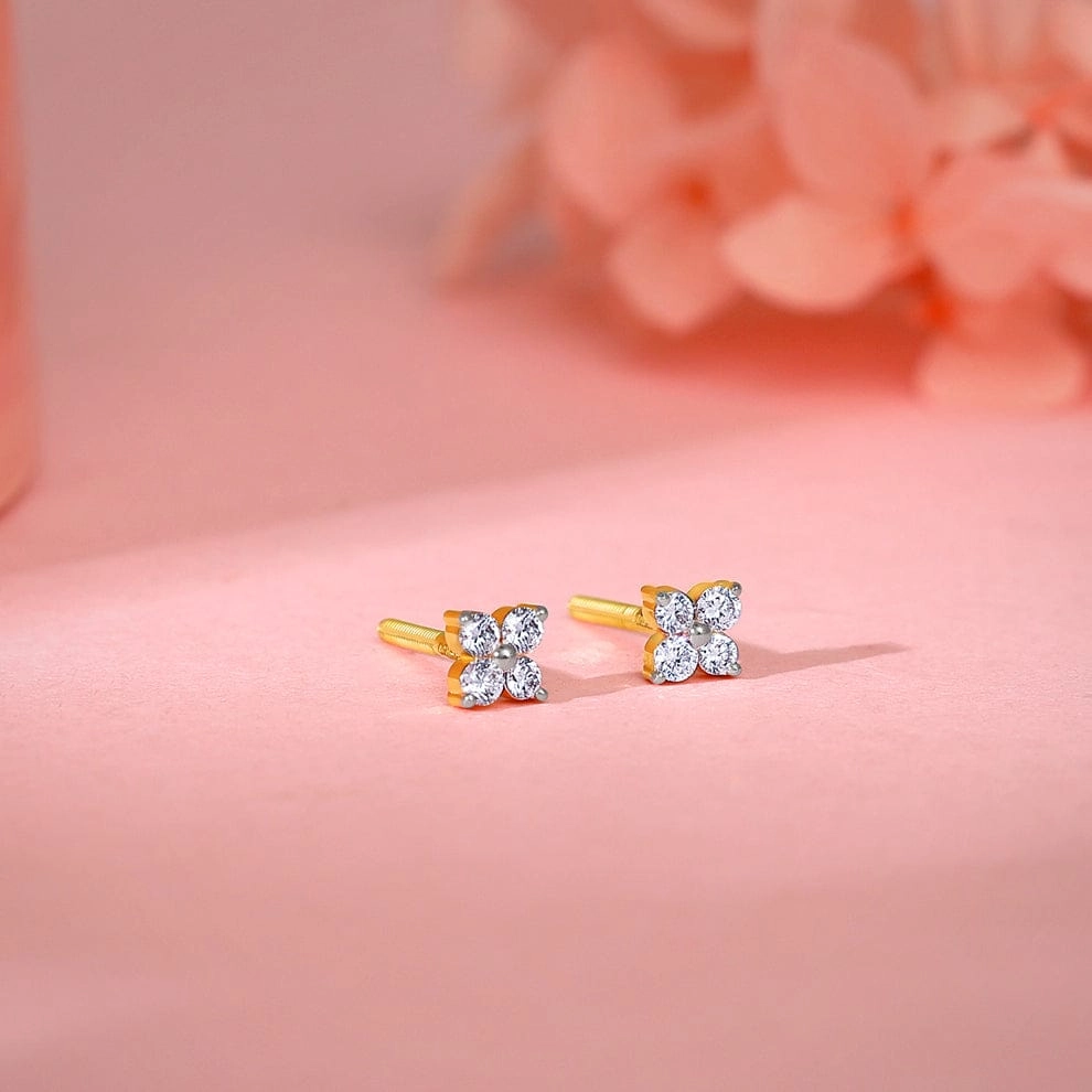 Gold And Pearl Earrings