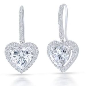 Heart-Shaped Pearl Earrings